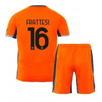 Inter Milan Davide Frattesi #16 Tredjedraktsett Barn 2023-24 Kortermet (+ Korte bukser)